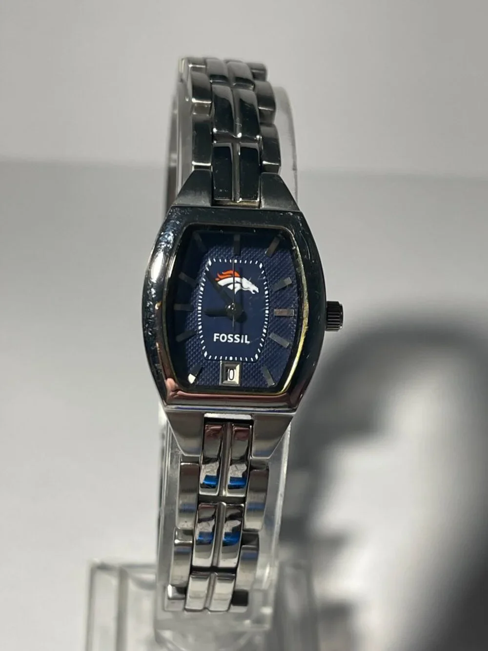 Denver Broncos NFL Stainless-Steel Bracelet Watch by Fossil
